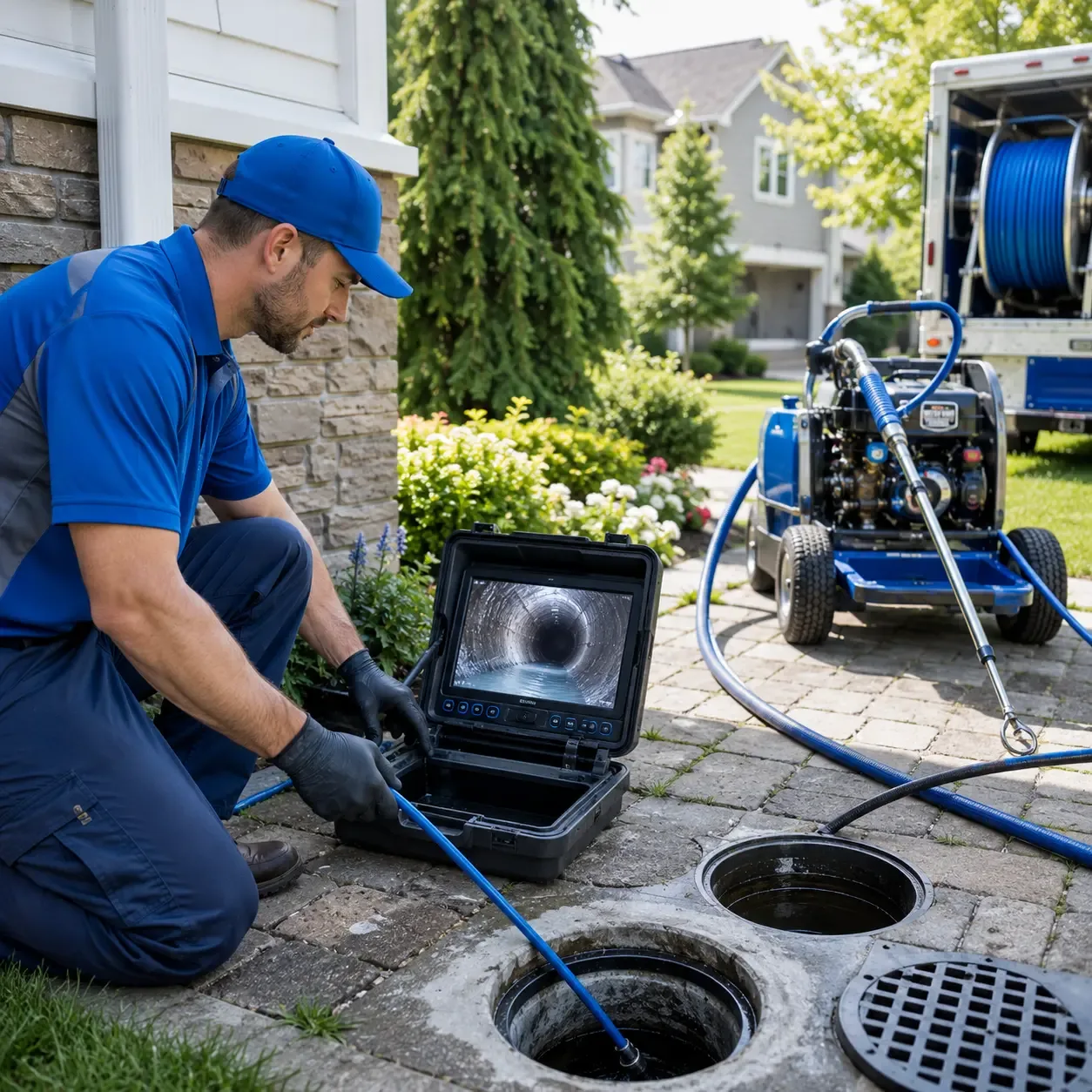 Outdoor drain cleaning professionals serving Ramsay, MI