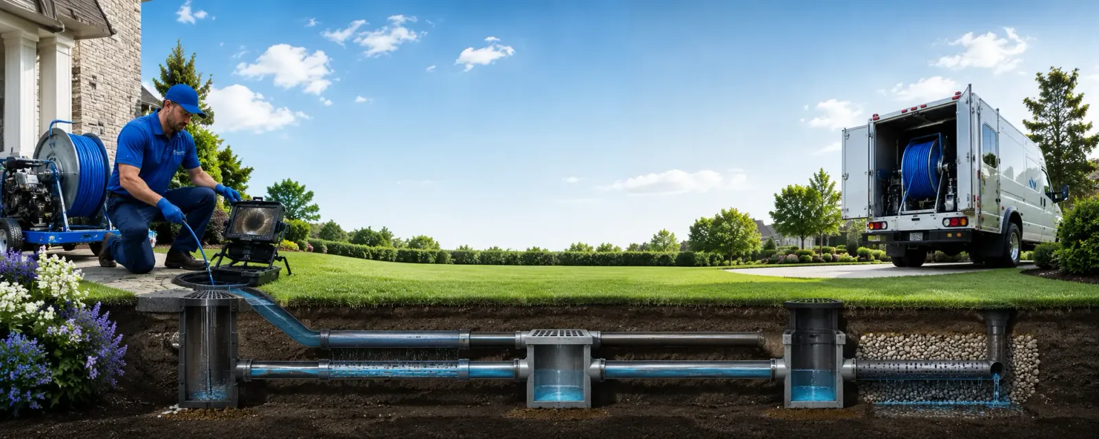 Outdoor drain cleaning information for Ramsay, MI